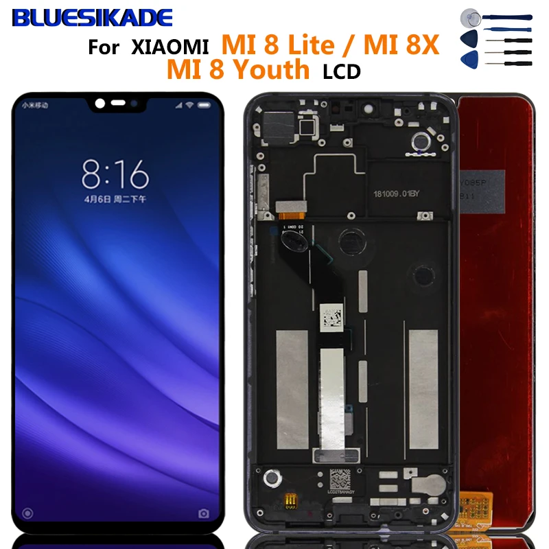 ЖК-дисплей 6 21 дюйма для Xiaomi Mi 8 Lite Молодежный дисплей с сенсорным экраном и