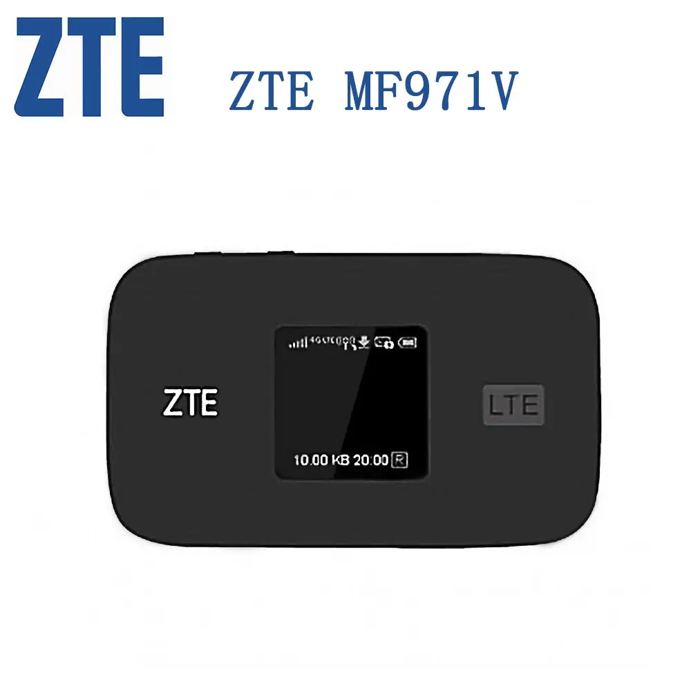 

Unlock ZTE MF971V 300Mbps 4G+ LTE Cat6 Mobile WiFi Hotspot Router +2pcs Antennas