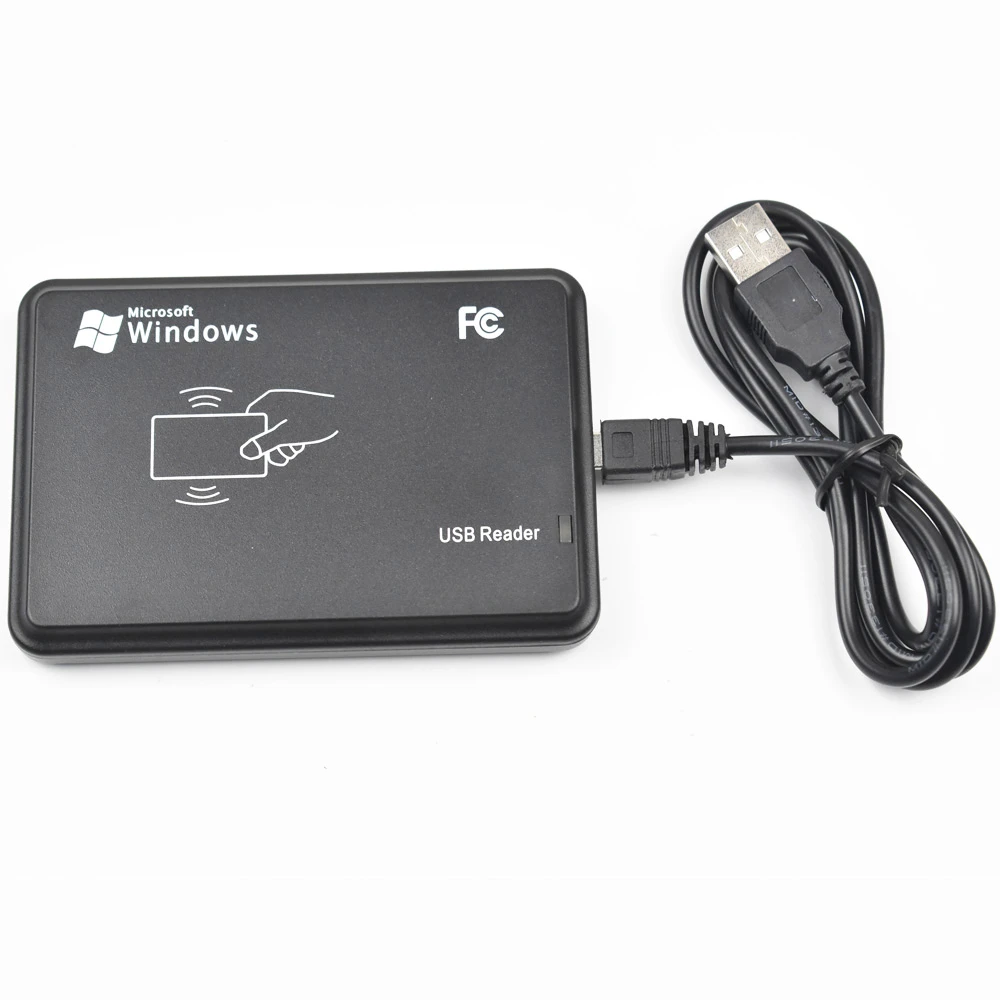 Lector de tarjetas de identificación RFID inteligente, Sensor de proximidad USB negro de 125KHz, EM4100,EM4200,TK4100, o tarjetas/etiquetas sin necesidad de controlador|Lectores de tarjetas de control| - AliExpress
