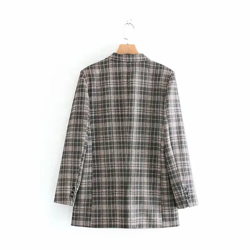 

WOMEN'S Dress 2019 Early Autumn New Style Fashion Elegant Double Breasted Pattern Suit Jacket Women's A1001