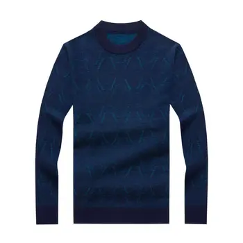 

Round Neck Thicken Sweater Male Season Pullover Knitting Shirt Plus Fat plus Size Middle-aged And Elderly Dad Men's Wear