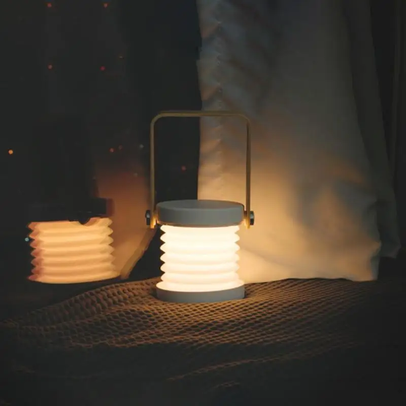 Multifunctional LED Desk Lamp Bedside Table Light Lantern Night Lights Gift