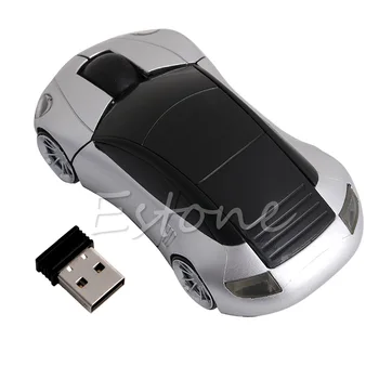 

2.4G 1600DPI Mouse USB Receiver Wireless LED Light Car Shape Optical Mice