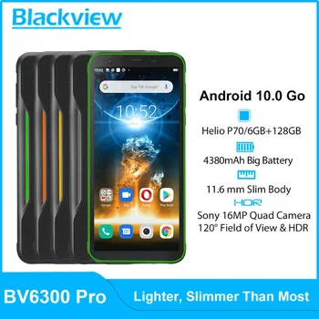 Перейти на Алиэкспресс и купить Blackview BV6300 Pro смартфон с восьмиядерным процессором Helio P70, ОЗУ 6 ГБ, ПЗУ 128 ГБ, Android 10,0, 4380 мАч
