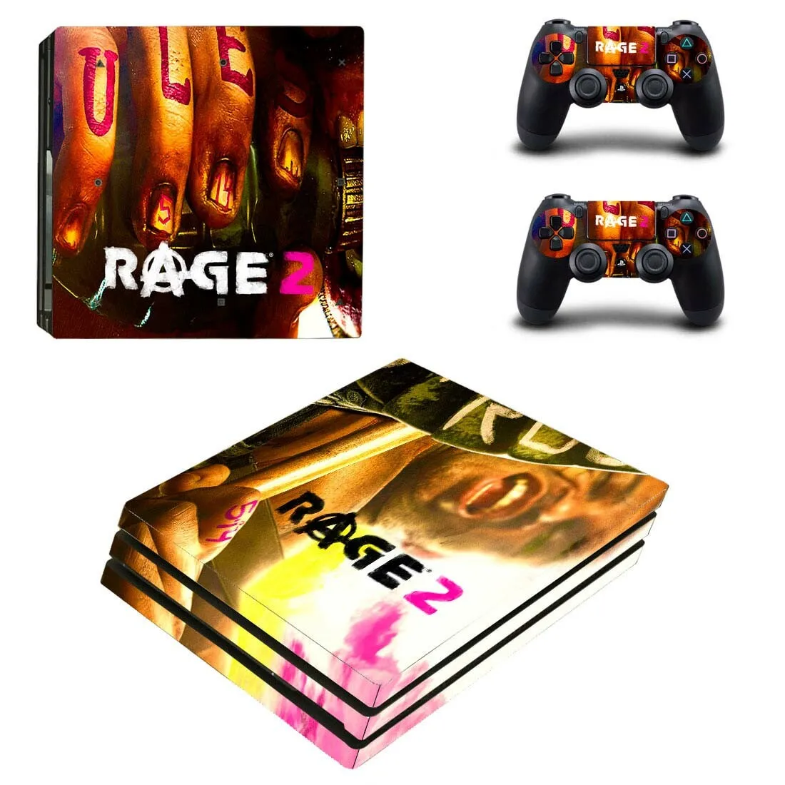 Игра Rage 2 PS4 Pro наклейка Play station 4 Кожа Наклейка для playstation 4 PS4 Pro консоль и контроллер Скины Виниловые