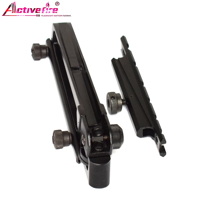 Activefire M4 AR15M16 tactical weaver rail mount с двойным A2 открыванием заднего вида через Пикатинни