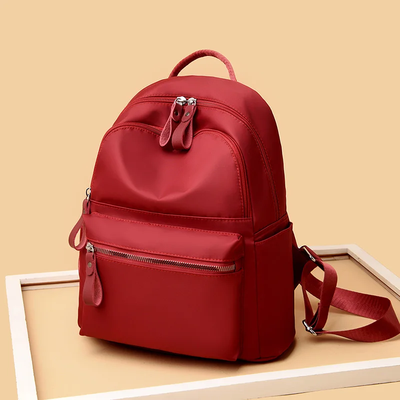 Fabra Cool Retro Multi-Functional Backpack Large Capacity Nylon Backpack Women Travel Shopping Women Casual Daypack Bagpacks