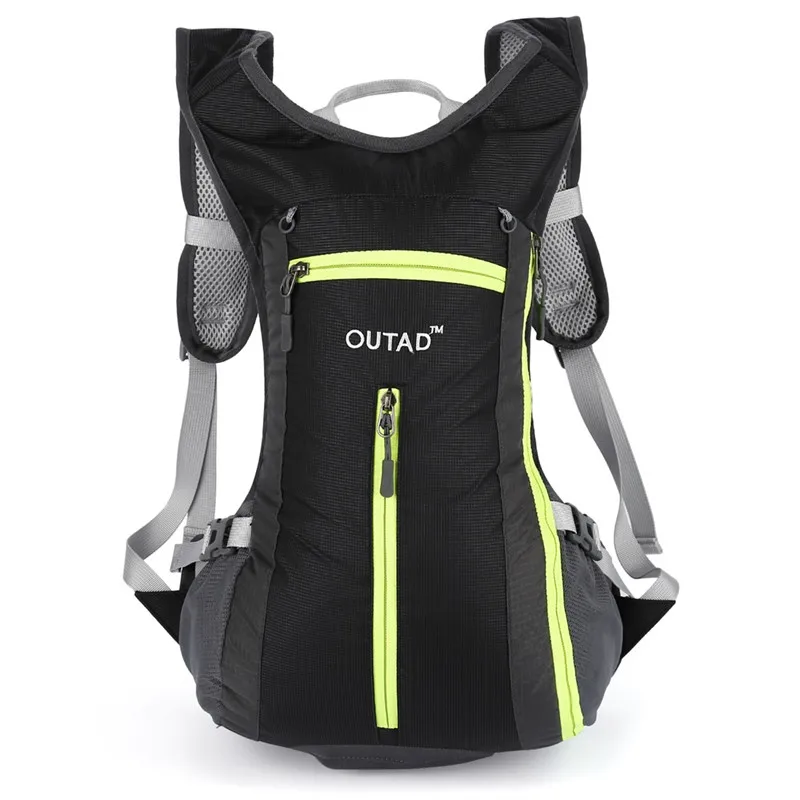 OUTAD 15L Outdoor Backpack Riding Backpack Camping Bag with Helmet Cover - Цвет: Black