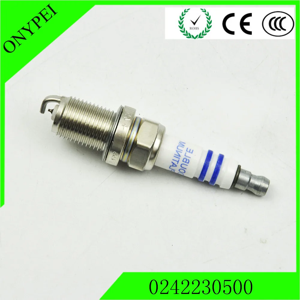 8 шт.) FR8DPP33+ 7422+ 45 0242230500 Platinum Свеча зажигания для Mercedes-Benz Chrysler Kia Toyota 0041591903 0031599403 0041595003