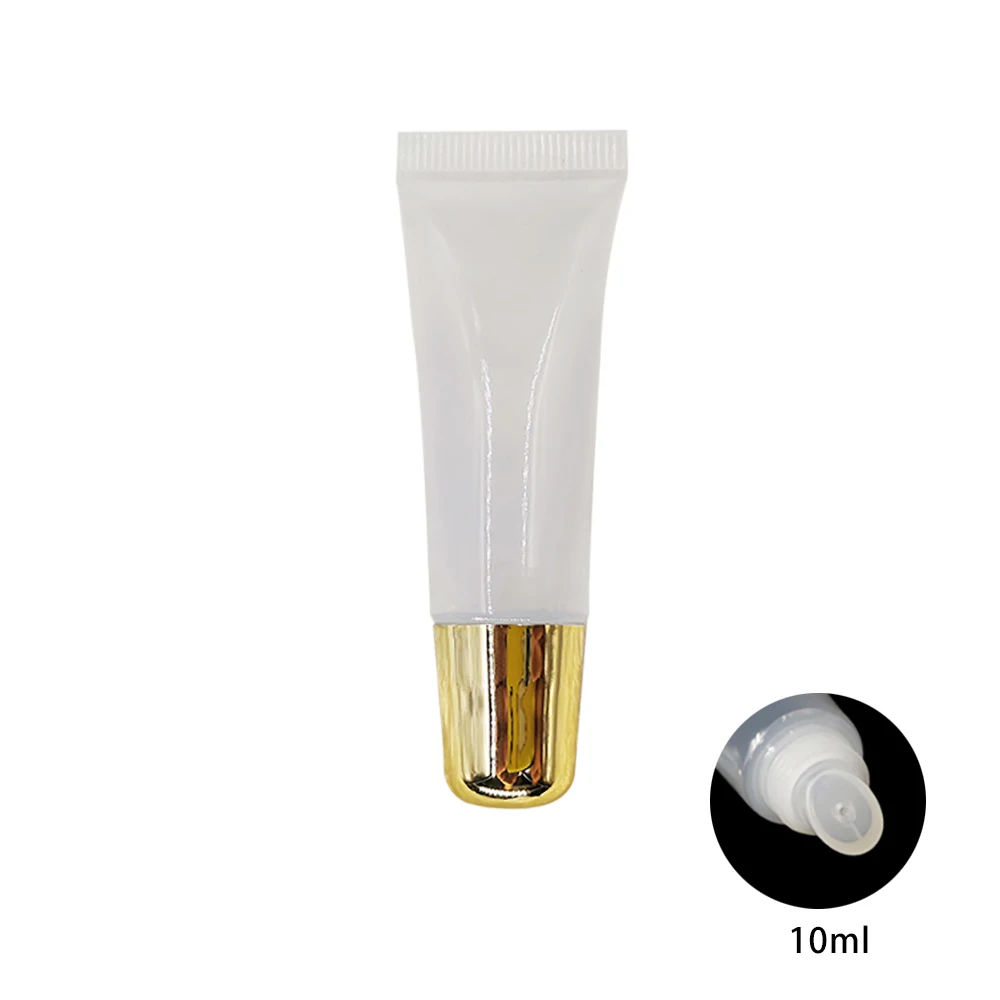 Stock 10ml Empty Tubes Lip Gloss Balm Clear Cosmetic Containers Wholesale Cosmetic Soft tube 10g
