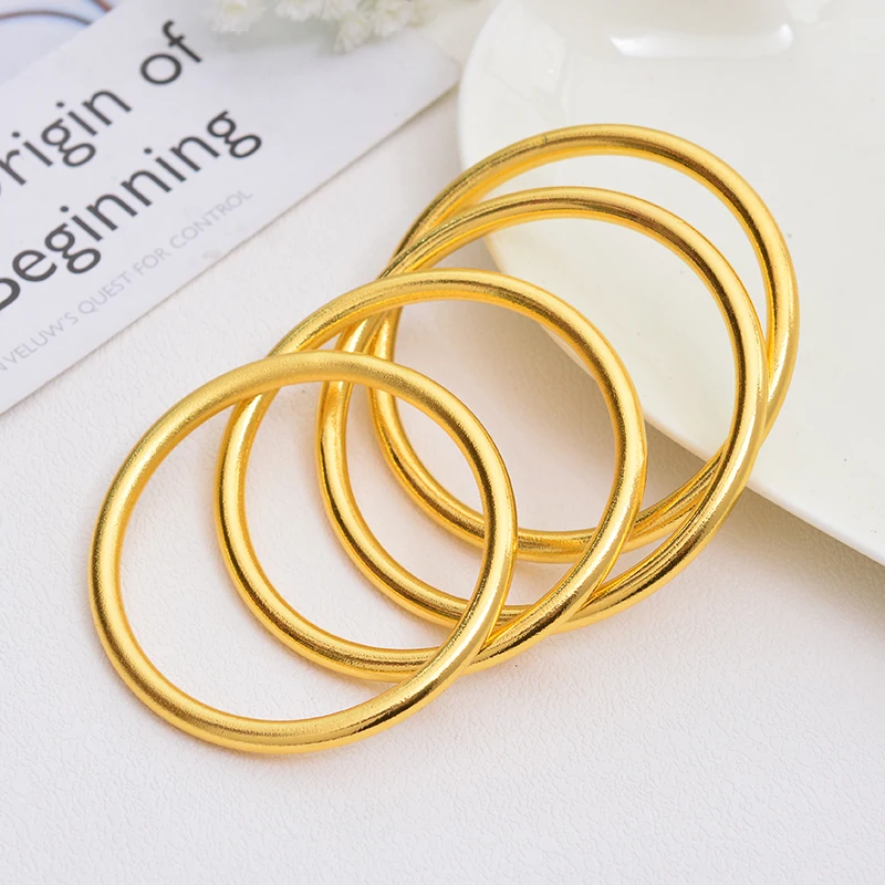 24 K Fine Gold GF браслет в дубайском стиле африканские арабские изделия 4 шт. сборка