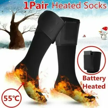 

2019 Newest Hot Man 3-Gear Heated Electric Sock Rechargeable Battery Feet Winter Warmer Thermal Socks