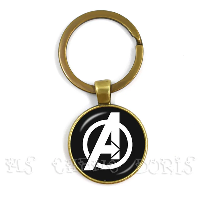 Стеклянный подвесной брелок Marvel Железный человек Tony Stark дуговой реактор брелки Мстители 4 эндгейм квантовое царство фильм сувенир - Цвет: 15