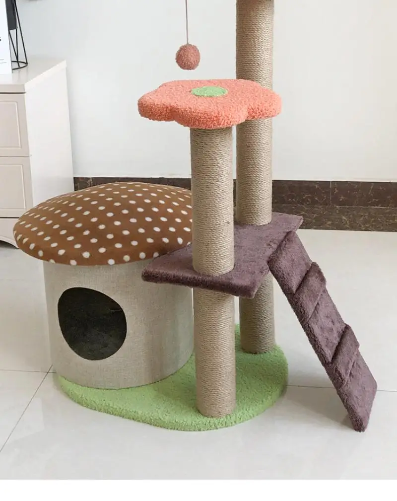 - Cat Scratcher Tree for Cats Scratching Post Plush Cat Climbing Frame Toy Scratch for Cats Furniture Pet Products Kitten Toy