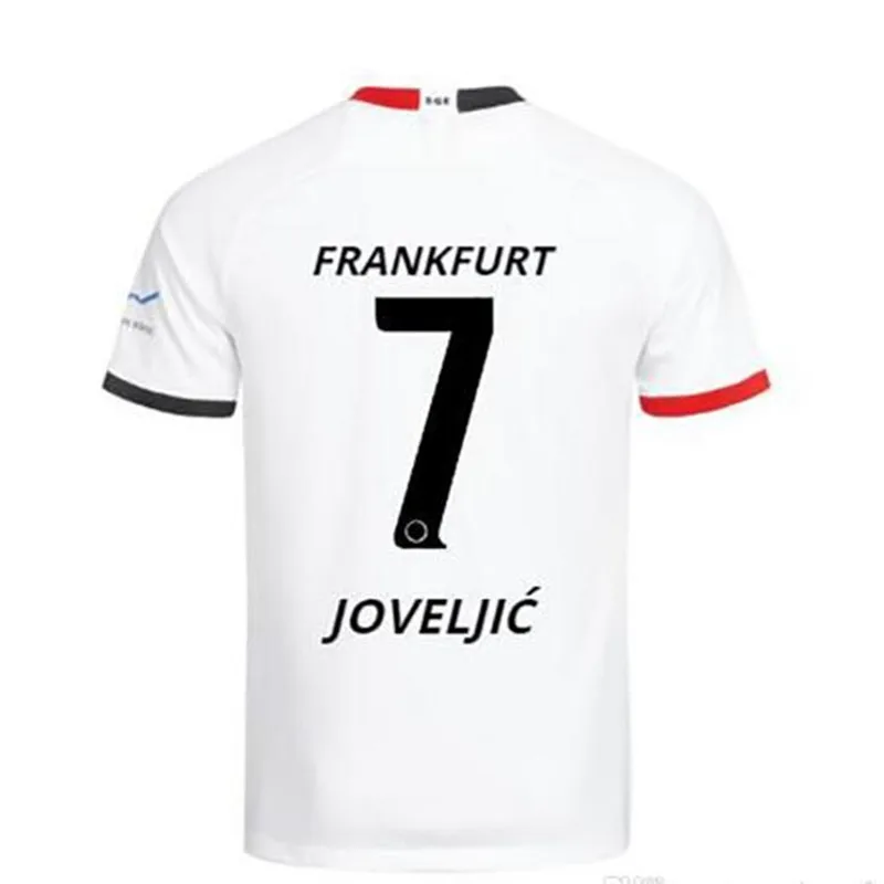 Eintracht Frankfurt футбольная Майка домашняя 19 20 Frankfurt Europa League HALLER KOSTIC JOVIC REBIC футбольные майки - Цвет: shirt