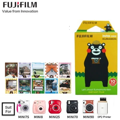 Фотобумага fujifilm instax 10-100 Листов Белая краевая цветная краевая фотобумага для mini9/7c/25/90/mini 8 - Цвет: Bear 10 sheet