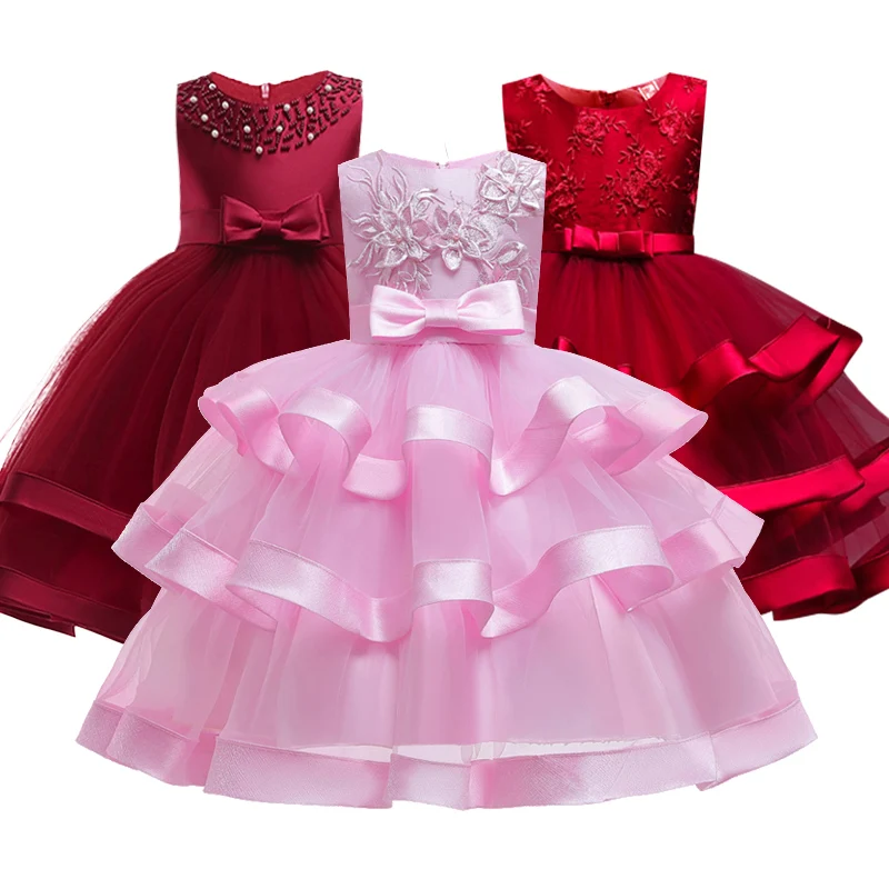 Розовое платье для девочек на свадьбу для подружки невесты платье темперамент девушки романтический участие в шар ужин красного и синего