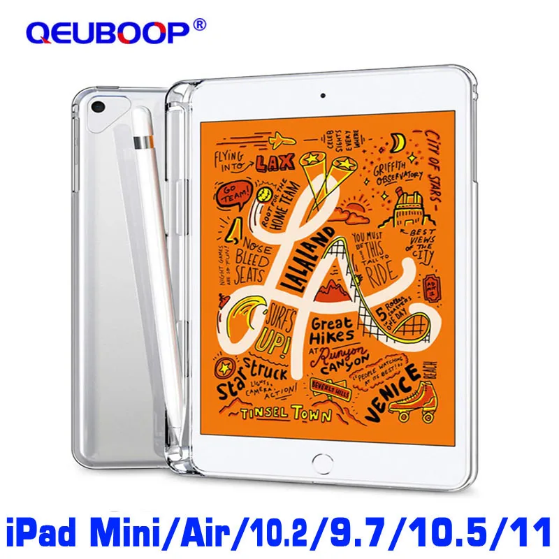 Прозрачный чехол для Apple iPad Pro 11 2020 10 5 9 7 дюйма 2017 2018 Air 3 2 Mini 4 прозрачный из ТПУ