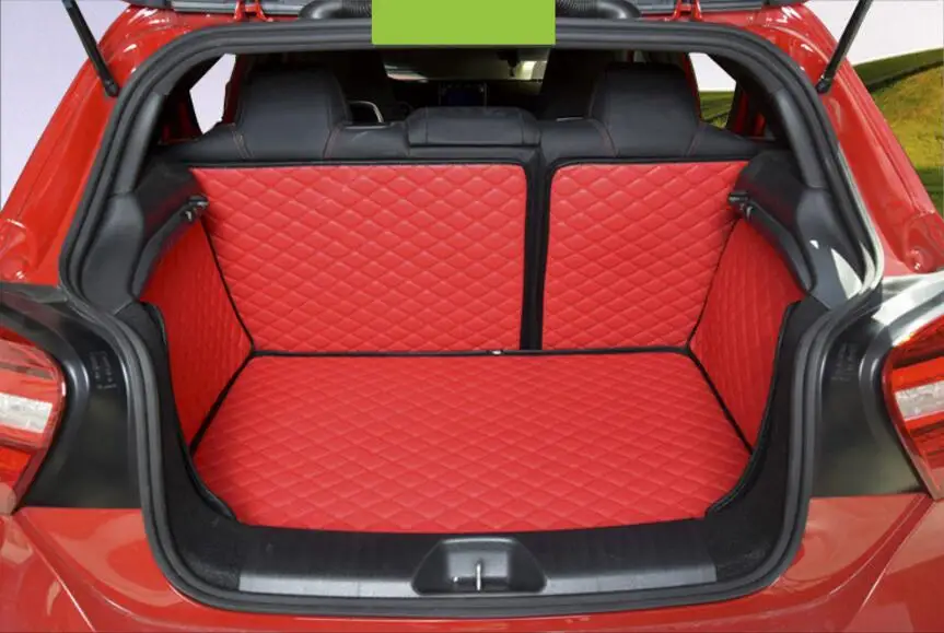 Автомобильный Стайлинг роскошный коврик из волокнистой кожи для багажника