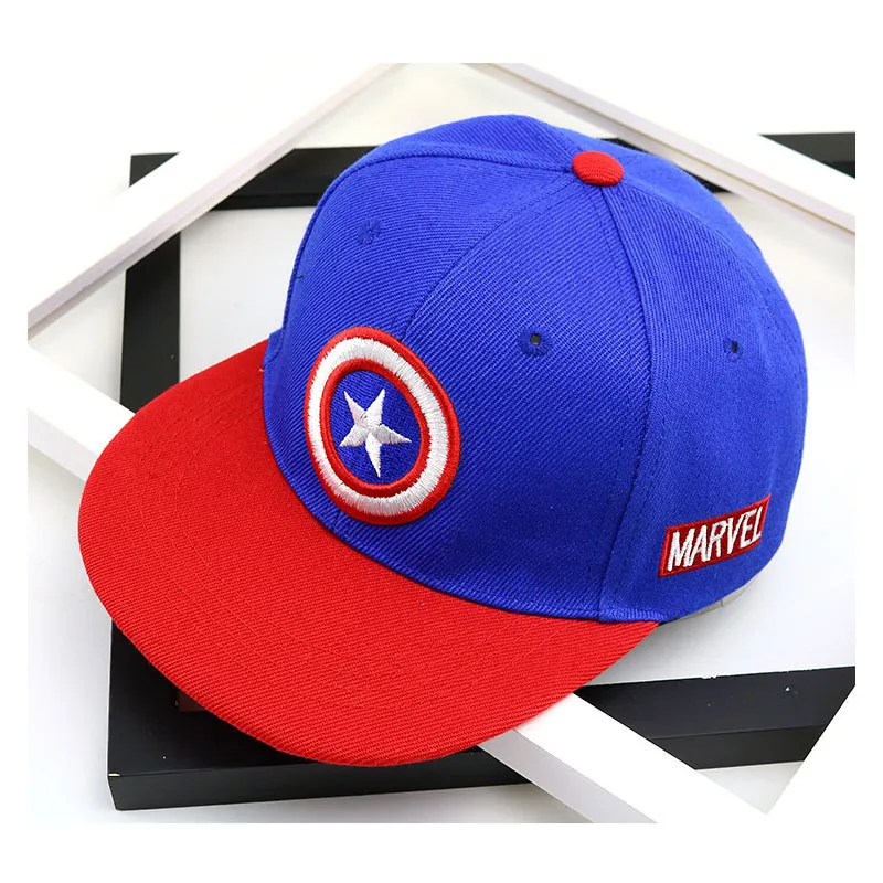 SQTEIO Летняя Детская кепка с героями мультфильмов Snapback Marvel Человек-паук Капитан Америка горра хип-хоп кепка - Цвет: 06