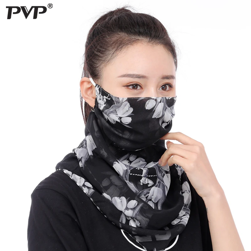 PVP 1 PCS Sunscreen triangle scarf neck mask female summer UV protection breathable thin mask riding veil shade mouth mask