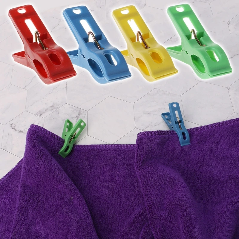 20 шт прищепки для одежды пластик+ металл чистый цвет бельевые прищепки фиксторы для штанов подвесные вешалки прищепки зажим