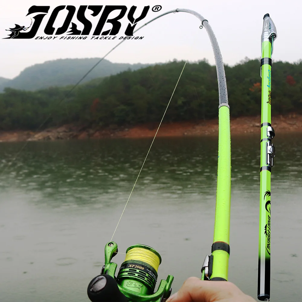 JOSBY 3.6M 4.5M 5.4M 6.3M Feeder Carbon Fiber Fishing Rod Ultralight Reel  Seat Portable Telescopic Saltwater/Freshwater Tackle