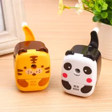 

Cartoon Cute Hand-cranked Pencil Sharpener Lucky Tiger Chinese Panda Pencil Sharpener Gifts for Children Kawaii School Supplies