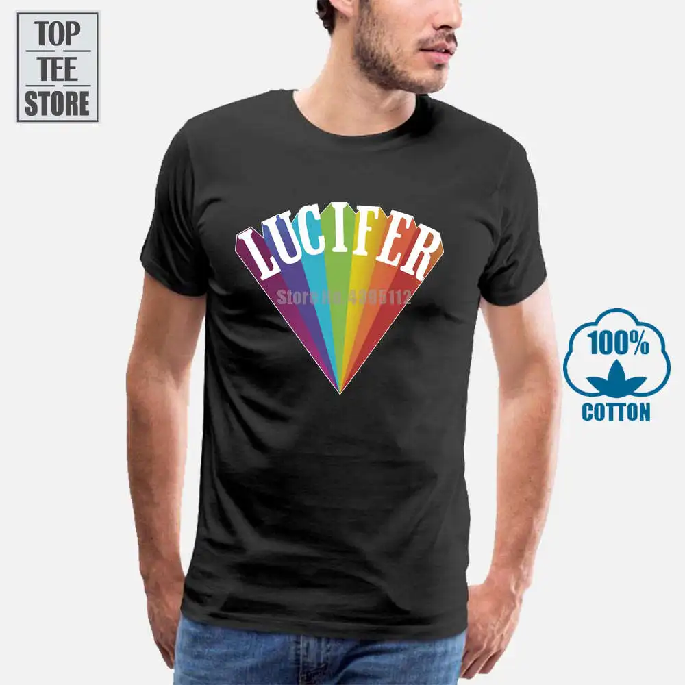 Винтажная футболка из 100% хлопка с цифровым принтом в итальянском стиле от Lucifer