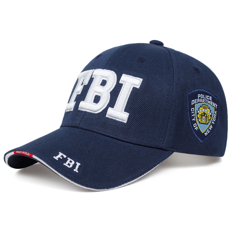 Новая бейсбольная кепка с вышитыми буквами FBI модная в стиле хип хоп Женская