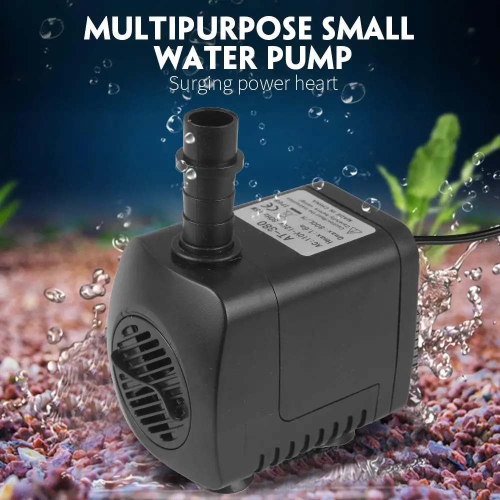 

Fountain Pump Electric Submersible Oxygen Fashion with 12leds Light Colorful 2 Nozzles Submersible Water Fountain