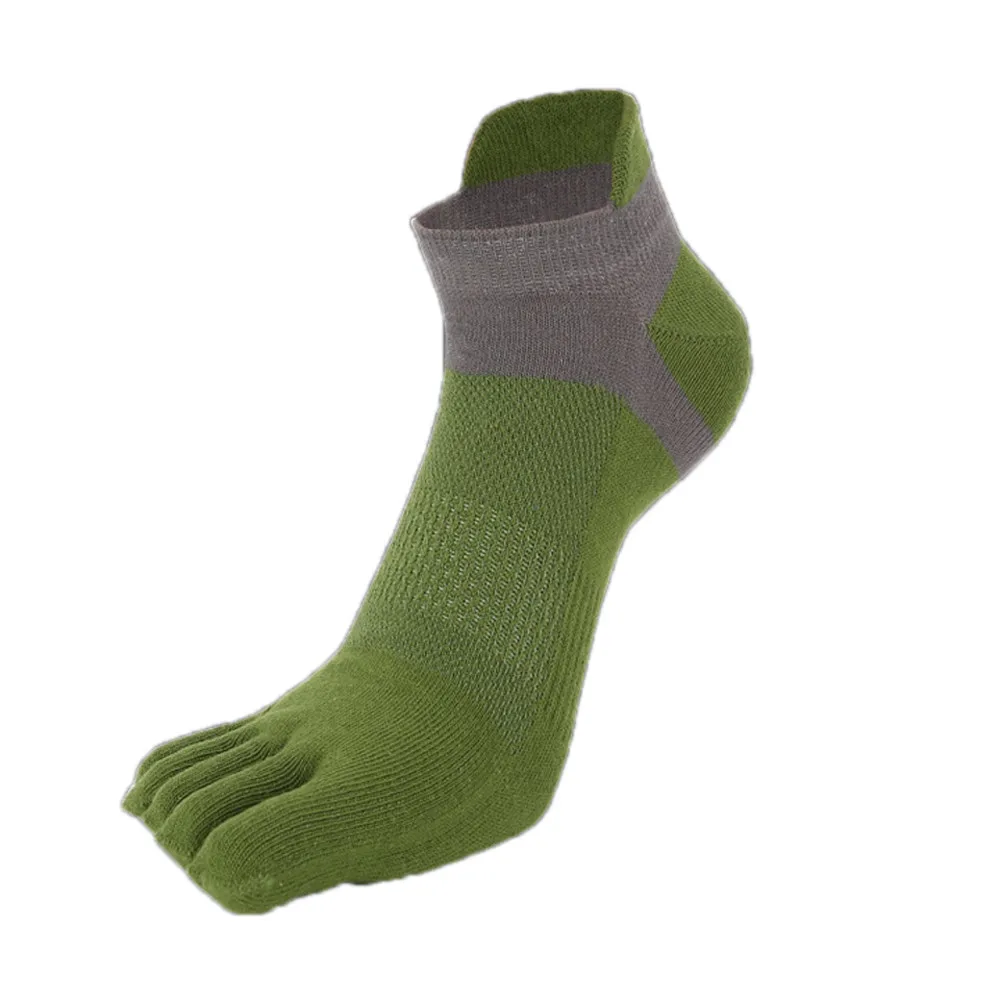 Womail Новая мода пять пальцев дышащие носки с пальцами высококачественные повседневные носки чистый спортивный тренажер беговой носок с пальцами - Цвет: F