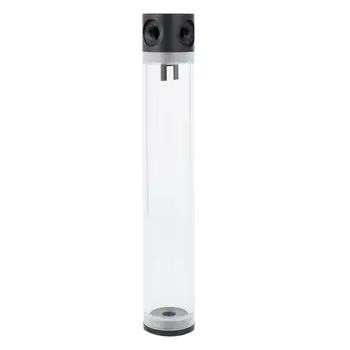 

Black POM Length 300mmX50mm Diameter Cylindrical Water-Cooled Tank G1/4 Acrylic Water Coolant Cooling Reservoir Computer Refit A