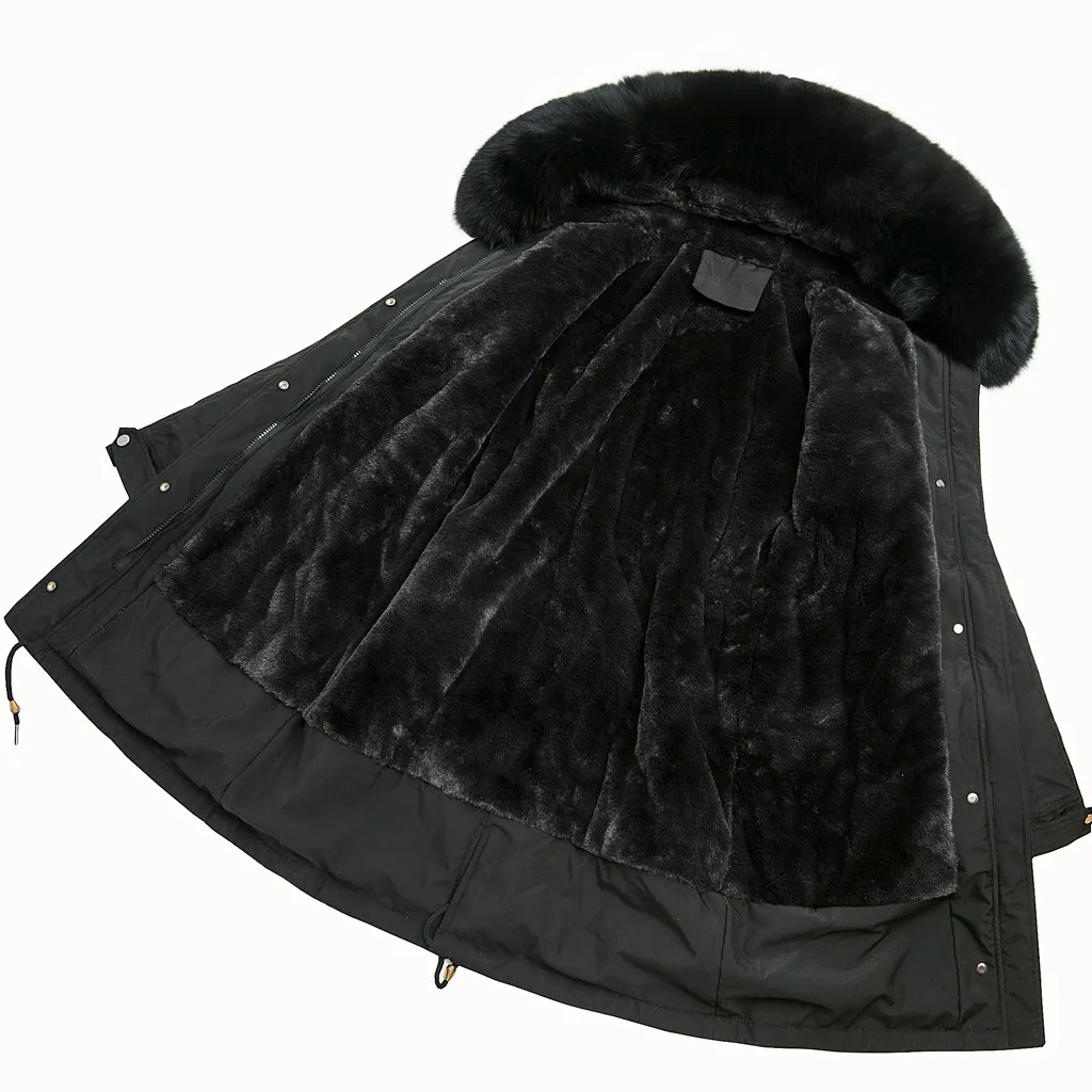 Пальто Куртки Женская мода женская верхняя одежда с хлопковой подкладкой тонкие куртки плюшевый Карманный искусственный мех Женское пальто с капюшоном#1016