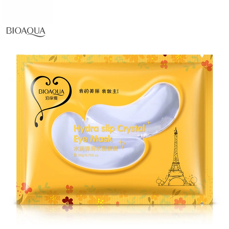 eye mask BIOAQUA 80 шт. Золото османтуса маска для глаз для женщин коллагеновый гель сывороточный белок уход за лицом патчи для сна здоровье маска для ухода за глазами - Цвет: eye mask