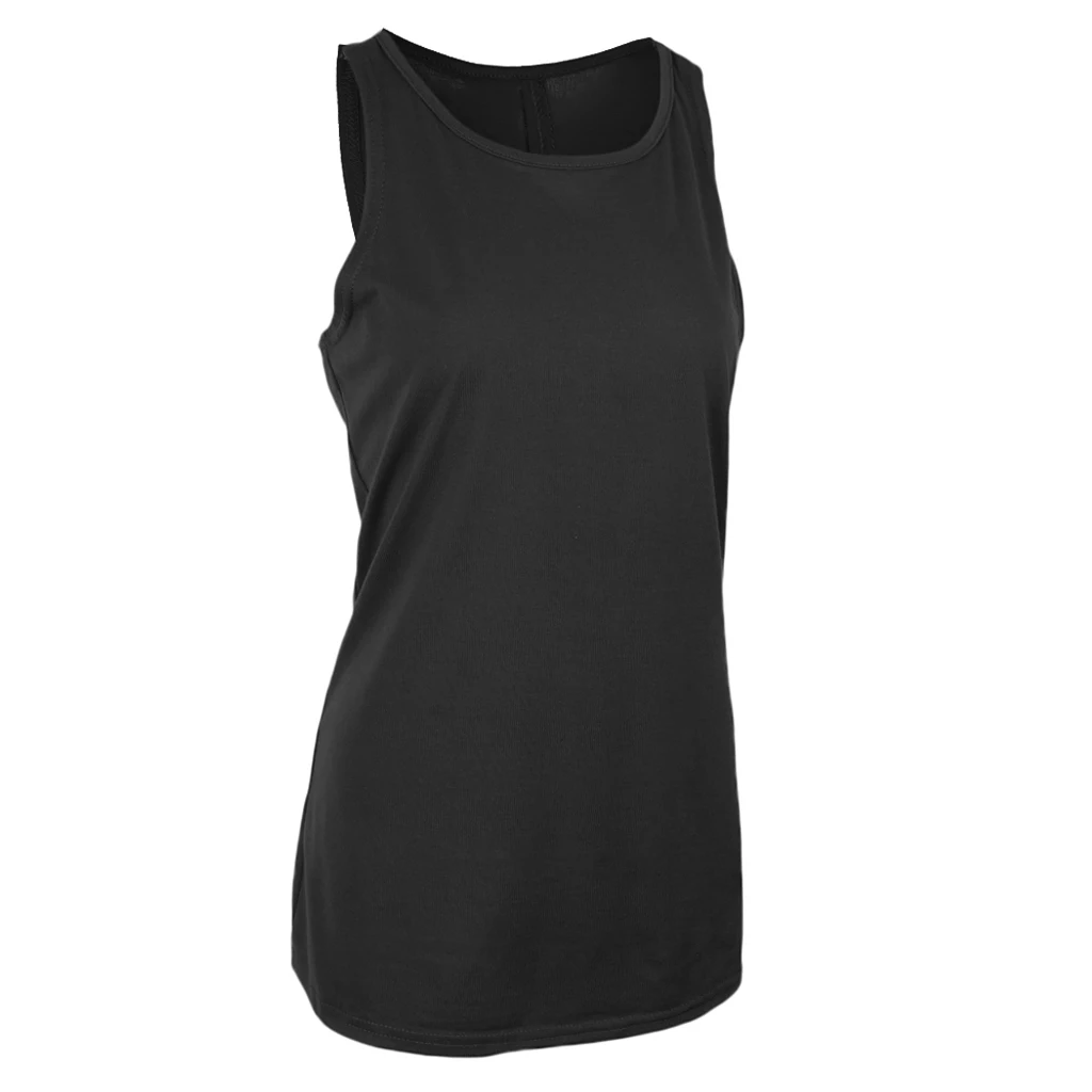 Flexible Cross Back Yoga Tank Top Workouts Running Gym Apparel Loose Fit for Women