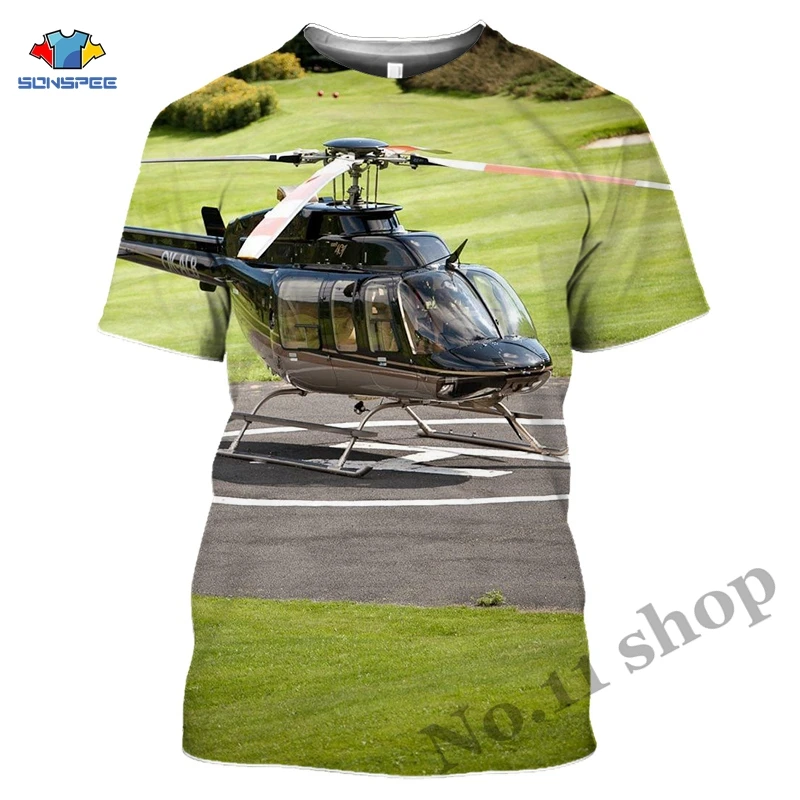 Men's T-shirt Helicopter | T-shirts 3d Helicopters