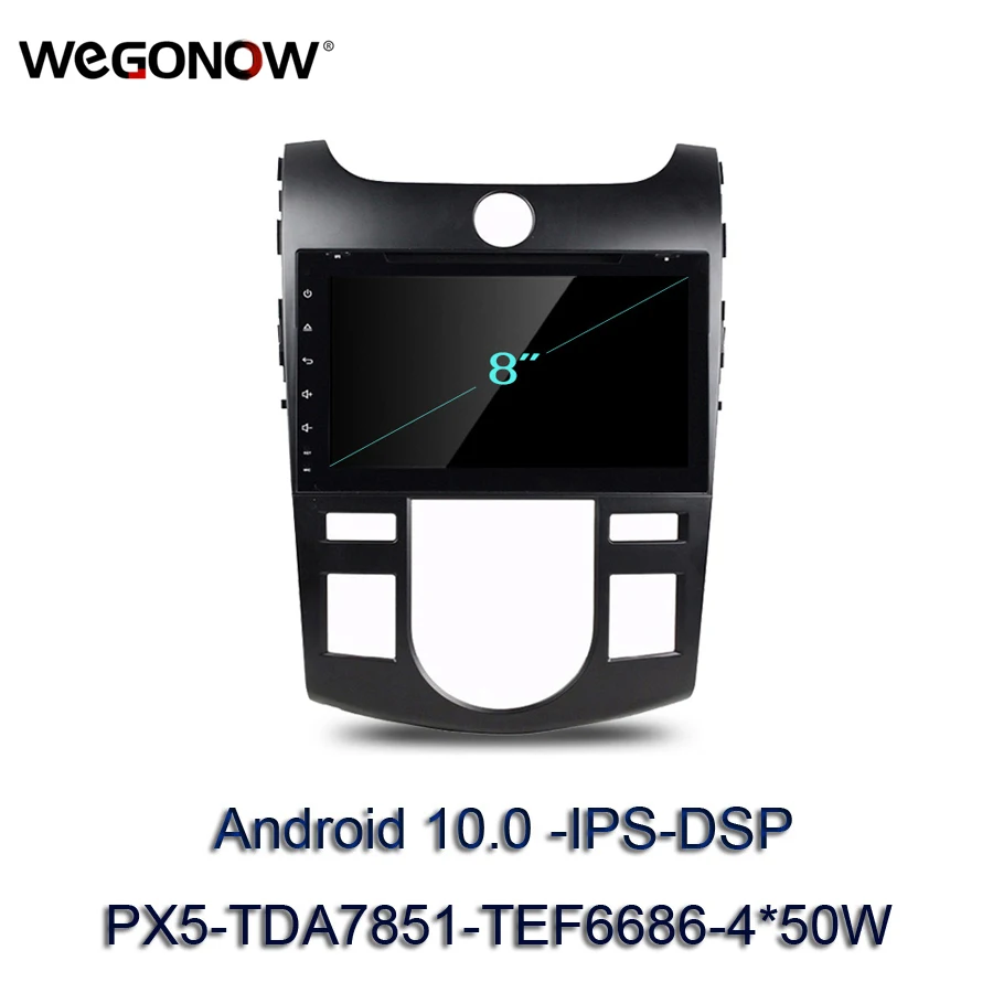 TDA7851 Android 10 0 для kia CERATO FORTE 2008-2012 Восьмиядерный 64 ГБ + 4 Гб автомобильный DVD-плеер