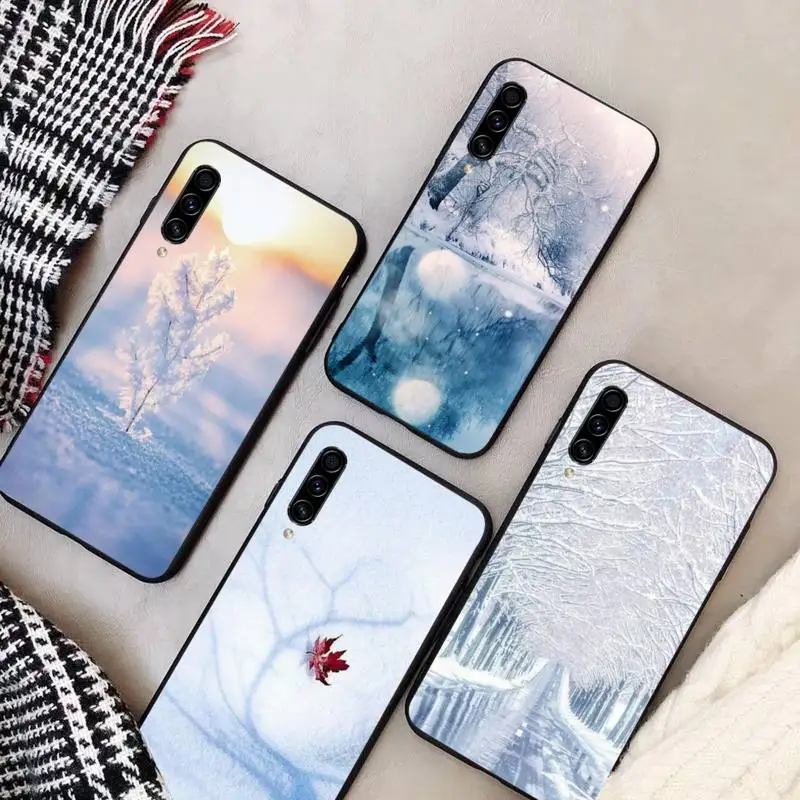 

Landscape Winter Light Snow Phone Case For Samsung Galaxy A 3 6 7 8 10 21 01 11 31 91 10S 20S 30S 50S PLUS