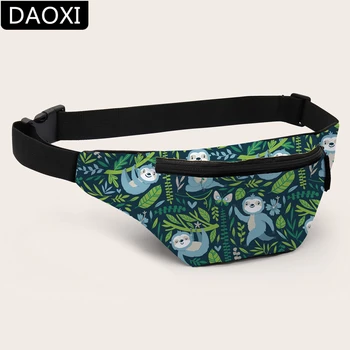 

DAOXI Waist Bag for Women Printing Cute Sloth Fanny Pack Hip Bum Bag Adjustable Belt Gift Travel Organizer DX18005