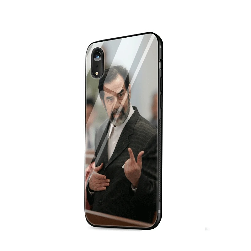 Стеклянный чехол для телефона из ТПУ стекла для Apple iPhone 5 5S SE 6 6S 7 8 Plus XR X XS максимальный чехол Saddam Hussein irakan Smart - Цвет: G7