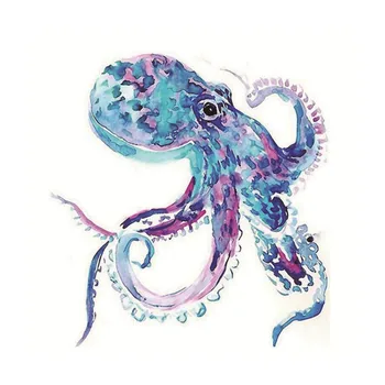 

30x30cm Octopus Pattern Round Drill 5D Diamond Painting for Home Mediterranean Style Decorations Diamond Embroidery Cross Stitch