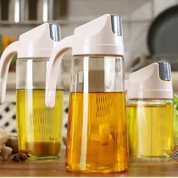 

Automatic Opening Closing Oil Bottle Leakproof Condiment Container Stopper Drip Free Oil Dispenser Dropshipping FAS