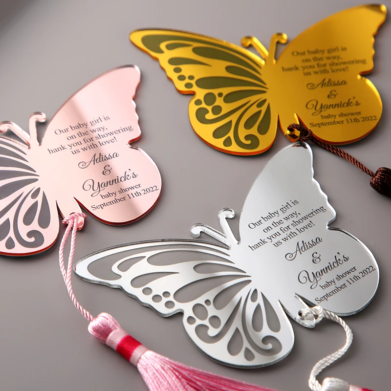 1 ks motýl zrcadlo , svatební večírek laskavosti, sladké 16 let dar, personalizované zrcadlo , děťátko sprcha laskavosti, akryl zrcadlo