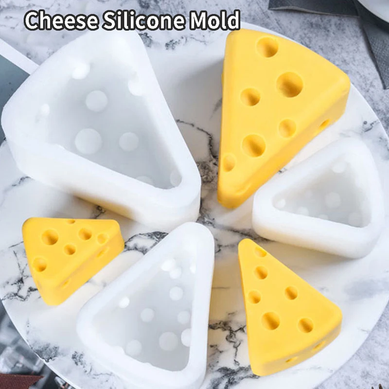 1PC 3D Silicone Candle Mold DIY Candle Making Crafts Baking Model Orange Cheese Shape Wax Model Soap Mould Tool Party Supplies
