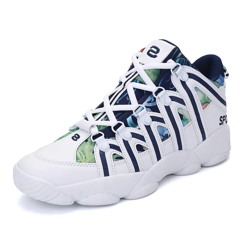 Original Women Men's Basketball Shoes Sneakers Fashion Street Shoes Retro 4 Boy's Sport Shoes Zapatillas Hombre - Цвет: Синий