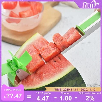 

New Watermelon Shredder Multifunctional Melon Seed Slicer Stainless Steel Windmill Fruit Household Artifact Kitchen Tool