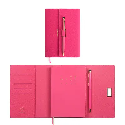 A6 милый Макарон многоразовый планировщик блокнот Kawaii цветной портативный дневник путешественника роскошный дневник записная книжка Органайзер блокнот - Цвет: Babi Pink