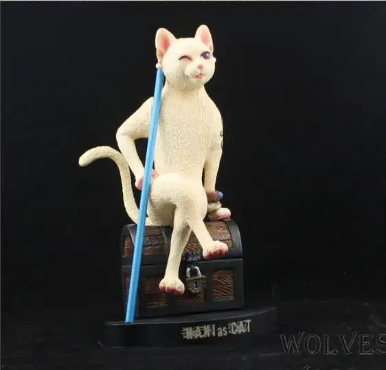 One piece/Sea King 15 юбилейный выпуск серии животных моделирование нами Белый Кот сидя сундук Гараж Комплект
