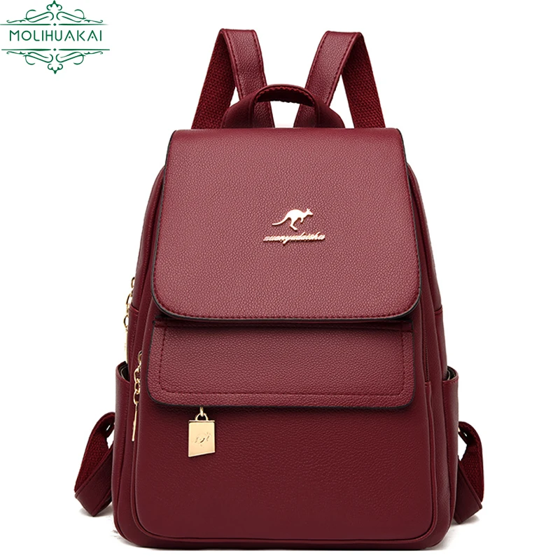 2022 New Designer Backpack Women High Quality Cow Leather  display picture 1